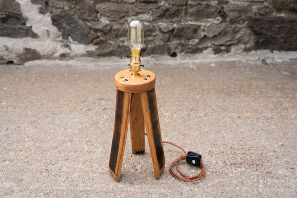 The Cooper’s Burn - Charred Whisky Stave Lamp