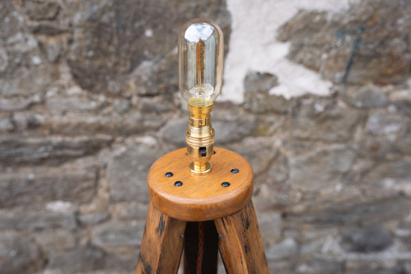 The Still Light – Oak Whisky Barrel Floor Lamp