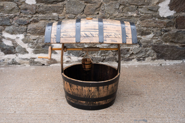 The Faerie Well - Oak Whisky Barrel Wishing Well