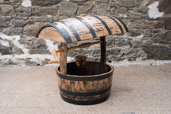The Faerie Well - Oak Whisky Barrel Wishing Well