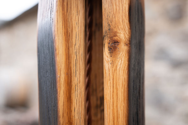 The Cooper’s Burn – Oak Whisky Barrel Standing Floor Lamp