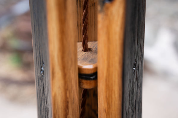 The Cooper’s Burn – Oak Whisky Barrel Standing Floor Lamp