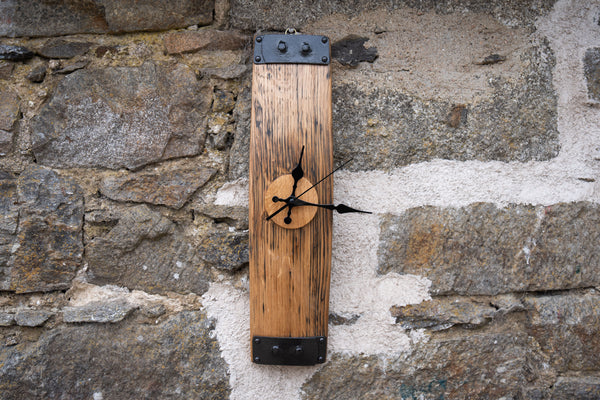 The Timekeeper - Oak Whisky Barrel Wall Clock