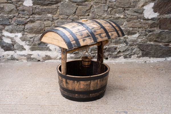 The Faerie Well - Oak Whisky Barrel Wishing Well